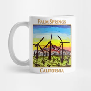 Wind Generators in Palm Springs California Mug